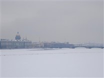 Достопримечательности Санкт-Петербурга. Река Нева. Январь