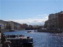 Достопримечательности Санкт-Петербурга. Река Фонтанка.  