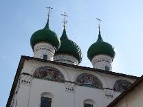 Достопримечательности Ярославля. Толгский монастырь. Купола собора