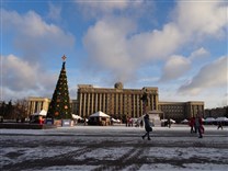 Достопримечательности Санкт-Петербурга. Московская площадь. Новогодняя ёлка (2014)