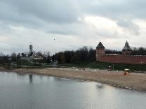 Достопримечательности Великого Новгорода. Новгородский Детинец (кремль). Река Волхов