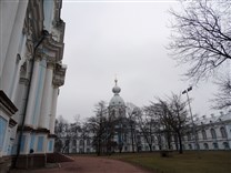 Достопримечательности Санкт-Петербурга. Смольный монастырь.  