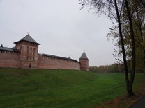 Достопримечательности Великого Новгорода. Новгородский Детинец (кремль). Златоустовская и Покровская башни