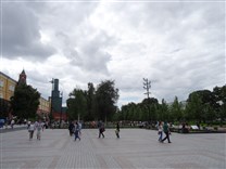 Достопримечательности Москвы. Александровский сад. Площадь в северной части парка