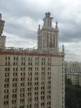Достопримечательности Москвы. Главное здание МГУ. Вид из окна 12 этажа