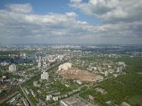Достопримечательности Москвы. Останкинская телебашня. Москва с высоты 340 метров