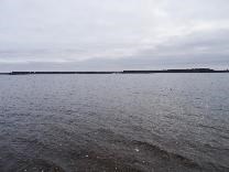 Достопримечательности Валдая. Валдайское озеро. Озеро в начале ноября