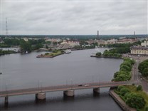 . Выборгский замок. Вид из башни на Финский залив