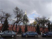 Достопримечательности Тулы. Тульский кремль. Вид на кремль с Менделеевской улицы