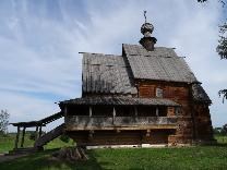 Достопримечательности Суздаля. Музей деревянного зодчества. Никольская церковь 1766 года