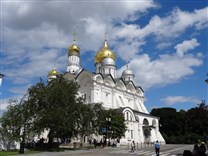 Достопримечательности Москвы. Архангельский собор. Вид с Боровицкой улицы