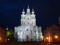 Достопримечательности Санкт-Петербурга. Смольный монастырь. Смольный собор