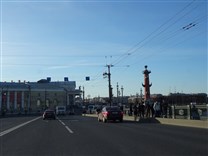 Достопримечательности Санкт-Петербурга. Дворцовый мост. Дорожное полотно
