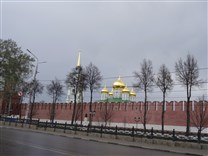 Достопримечательности Тулы. Тульский кремль. Успенский собор с колокольней (2015 год)