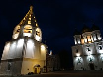 Достопримечательности Коломны. Коломенский Кремль. Успенский собор с колокольней