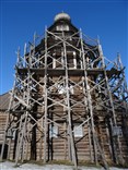 Достопримечательности Торжка. Церковь Вознесения Господня (деревянная). Процесс реставрации в 2015 году