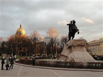 Достопримечательности Санкт-Петербурга. Медный всадник (памятник Петру Первому). Сенатская площадь