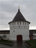 Достопримечательности Серпухова. Высоцкий мужской монастырь. Северо-западная башня (вид со двора)