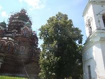 Достопримечательности Можайска. Спасо-Бородинский монастырь. Собор с колокольней
