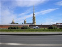 Достопримечательности Санкт-Петербурга. Петропавловская крепость. Вид с Кронверкской набережной